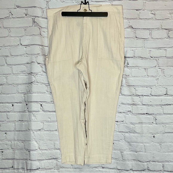 Old Navy Slouchy Tapered Wish Bone High Rise Cotton Cargo Pants 16 NWT - Picture 2 of 14